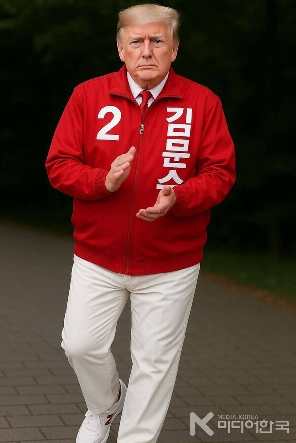 트럼프 대통령.  자유 대한민국의 국민네티즌수사대 제공