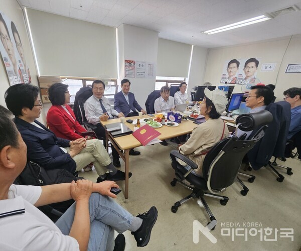 국민의힘 김문수 대통령후보 전 대선 캠프 대하빌딩 402호에서 지난 4일 해단식 열려