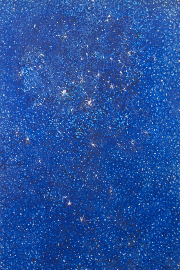 성희승 별을 새기다 Engraving the Stars, 2024, Acrylic on canvas, 194×130cm