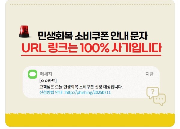 경찰청에서 알려드리는 소비쿠폰 사기