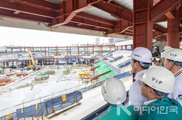 KS 서울아레나 오세훈 시장 방문