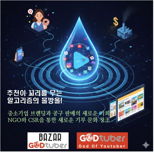      Bazar GODTUBER 추천 알고리즘 이미지 = Gemini 제작