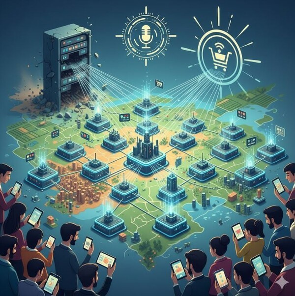       라이브커머스 방송국 이미지 = 제미나이 제작