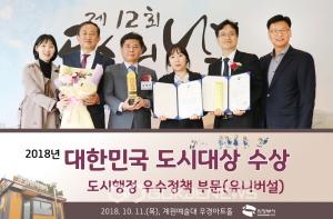 의정부시, 2018년 대한민국 도시대상 수상 영예